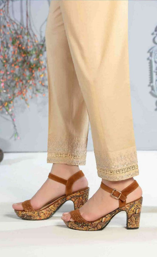 TROUSERS Stitched Cotton Trousers Collection 2022 By Tawakkal Fabrics D 1174 C