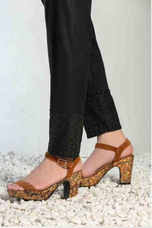TROUSERS Stitched Cotton Trousers Collection 2022 By Tawakkal Fabrics D 1176 A