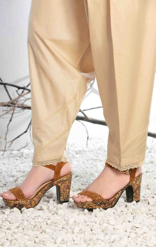 TROUSERS Stitched Cotton Trousers Collection 2022 By Tawakkal Fabrics D 1177 C
