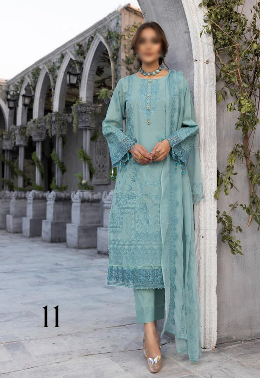 Design 11 Jaan-e-Tamanna Premium Embroidered Swiss Collection 2023
