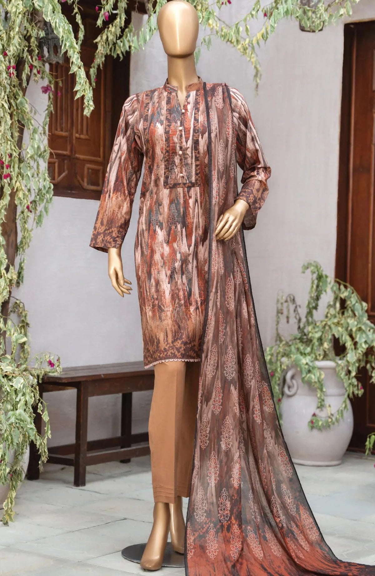 Safina Unstitched Cotton Cambric Collection - D 1219