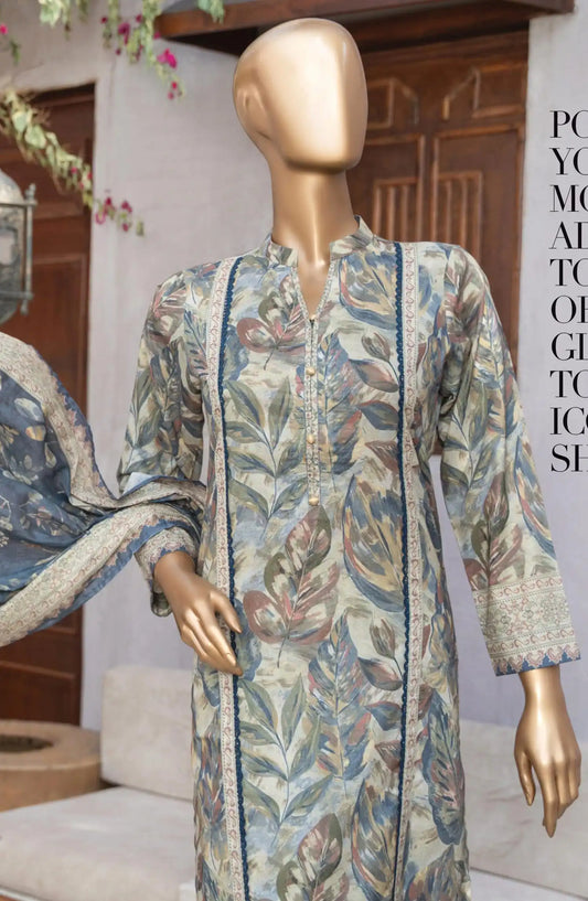 Safina Unstitched Cotton Cambric Collection - D 1223