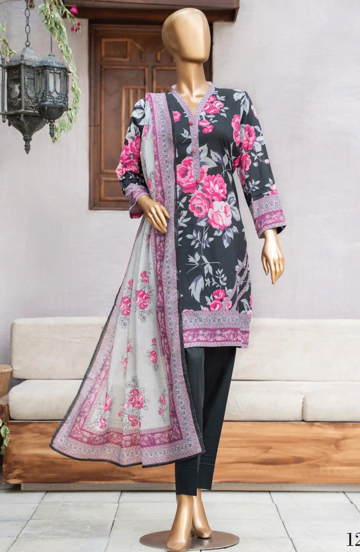 Safina Unstitched Cotton Cambric Collection - D 1229