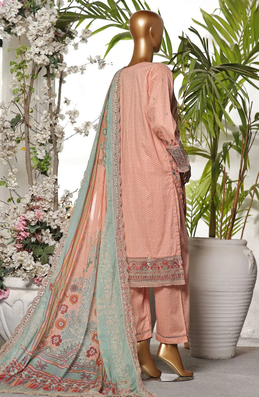 Sadabahar Premium Embroidered Printed Lawn Collection 2024 - D 1239 PINK