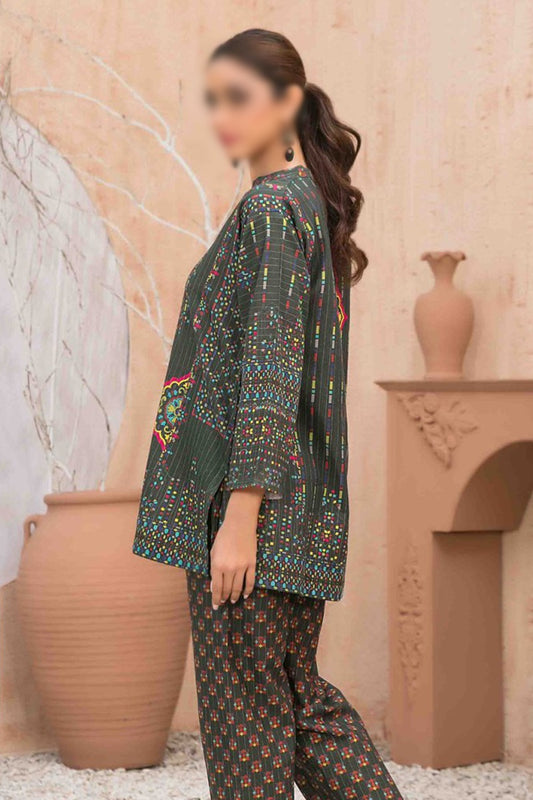 PETRA Stitched Printed Khaddar Kurti with Printed Trouser Collection Vol 01 - D 1245