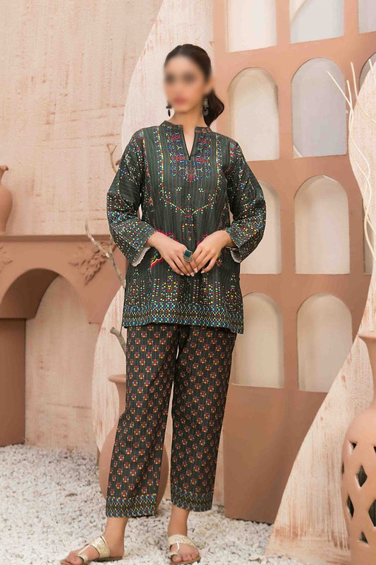PETRA Stitched Printed Khaddar Kurti with Printed Trouser Collection Vol 01 - D 1245