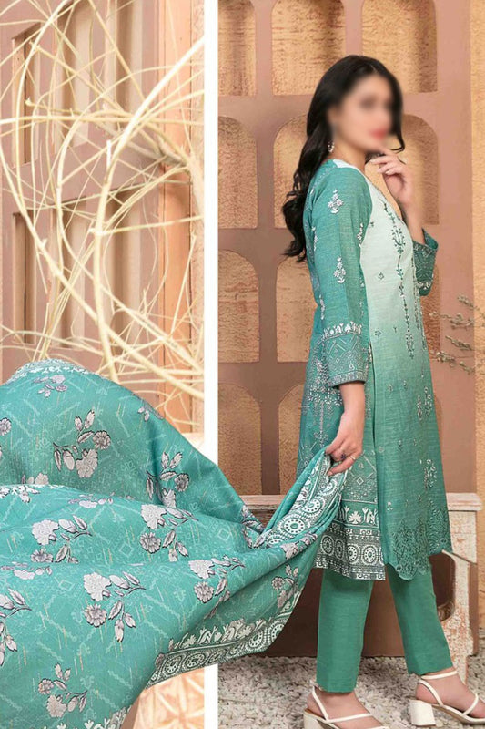 Noriza - Embroidered Digital Khaddar Collection - D 1303