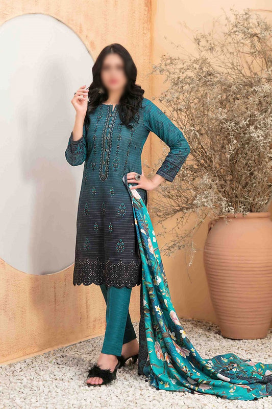 Noriza - Embroidered Digital Khaddar Collection - D 1305