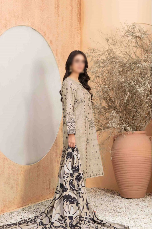 Noriza - Embroidered Digital Khaddar Collection - D 1306