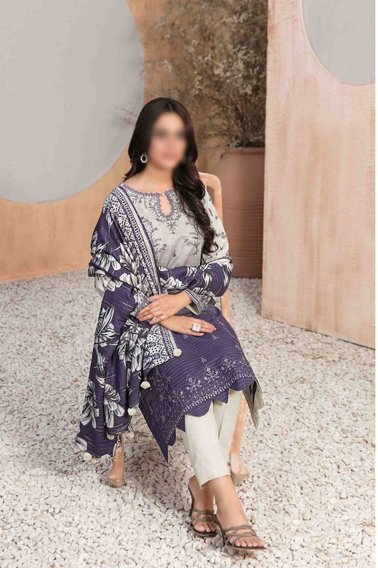 Noriza - Embroidered Digital Khaddar Collection - D 1307