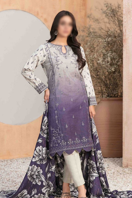 Noriza - Embroidered Digital Khaddar Collection - D 1307
