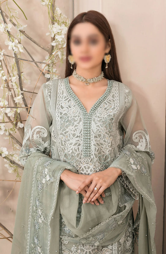 Dilaab - Fancy Organza Collection By Tawakkal Fabrics - D 1482