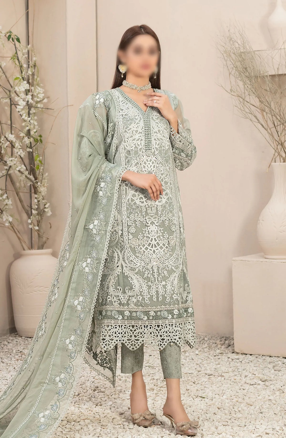 Dilaab - Fancy Organza Collection By Tawakkal Fabrics - D 1482