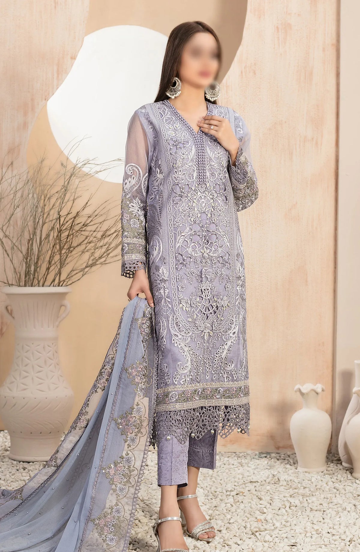 Dilaab - Fancy Organza Collection By Tawakkal Fabrics - D 1484