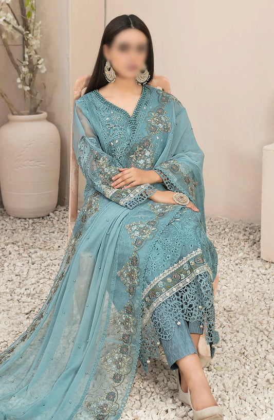 Dilaab - Fancy Organza Collection By Tawakkal Fabrics - D 1487