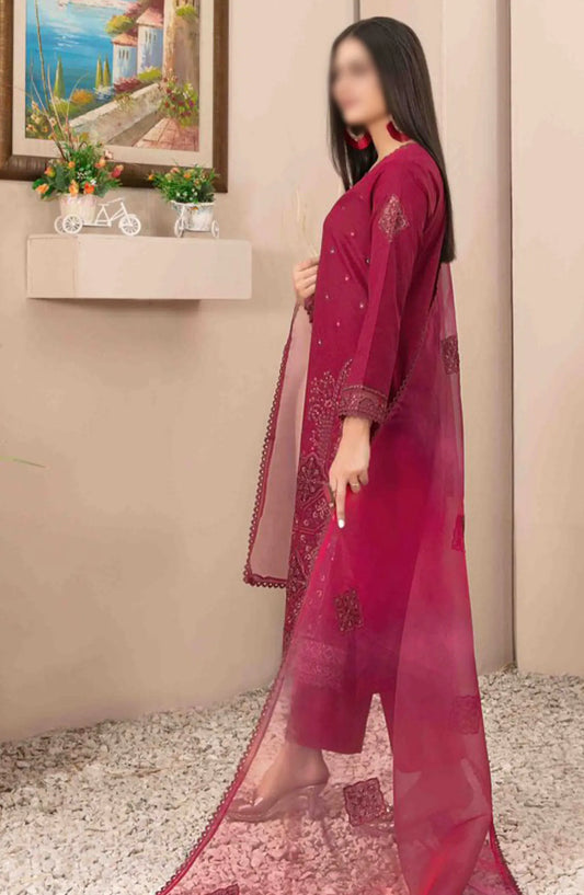 Zenel - Fancy Embroidered Jacquard Lawn Collection 2024 - D 2154