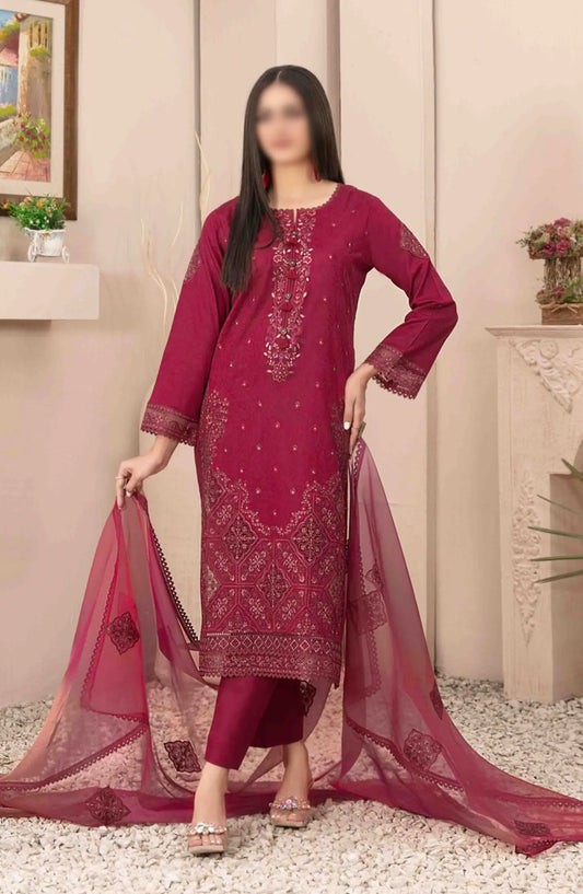 Zenel - Fancy Embroidered Jacquard Lawn Collection 2024 - D 2154