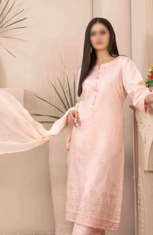 Zenel - Fancy Embroidered Jacquard Lawn Collection 2024 - D 2158