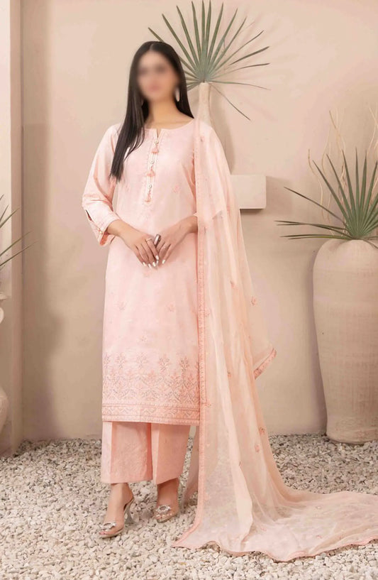 Zenel - Fancy Embroidered Jacquard Lawn Collection 2024 - D 2158