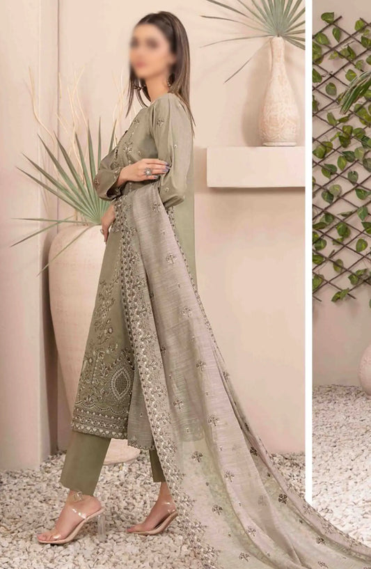 Zenel - Fancy Embroidered Jacquard Lawn Collection 2024 - D 2159