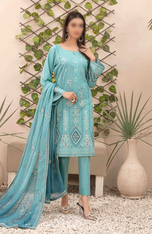 Zenel - Fancy Embroidered Jacquard Lawn Collection 2024 - D 2161