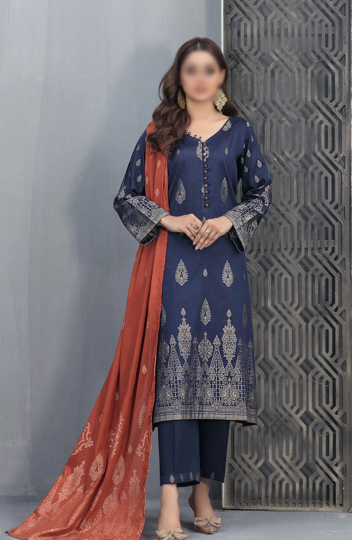 Safana Lawn Broshia Banarsi 3-piece Collection 2024 - D 2218