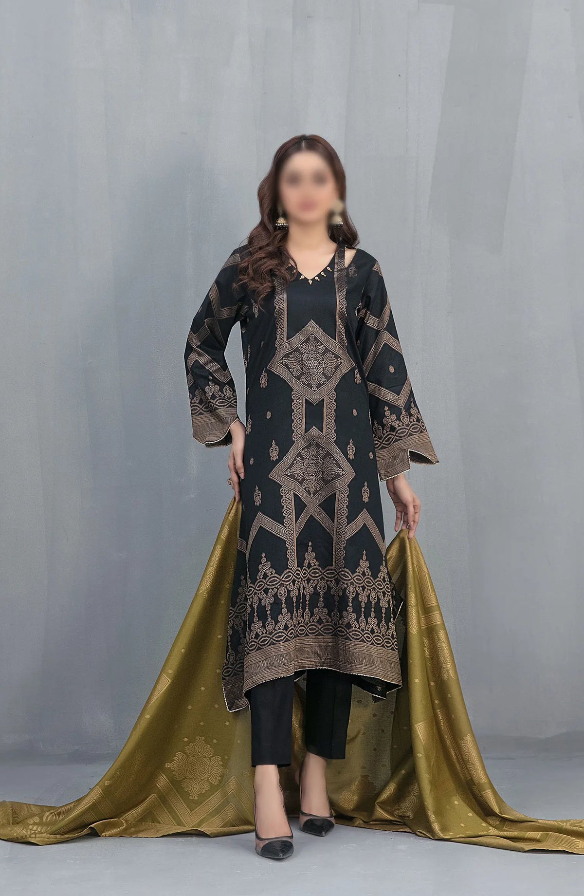 Safana Lawn Broshia Banarsi 3-piece Collection 2024 - D 2224