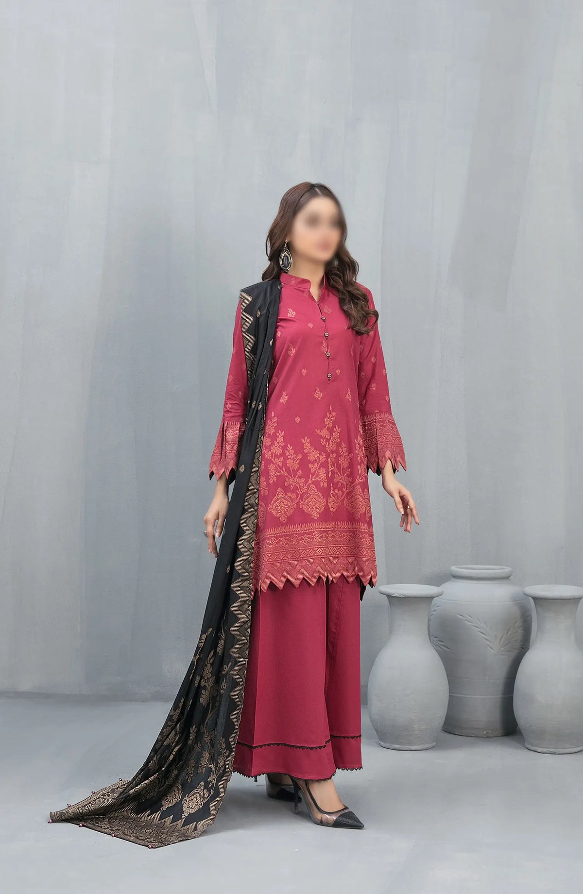 Safana Lawn Broshia Banarsi 3-piece Collection 2024 - D 2226