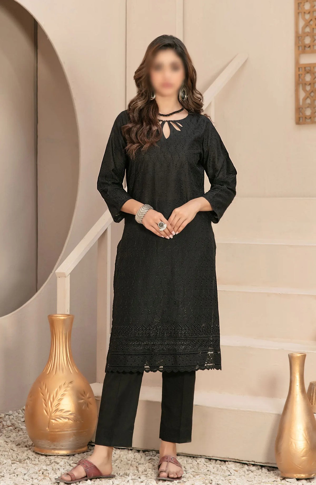 Solely Solids - Schiffli Lawn 2pcs Collection 2024 - D 2521