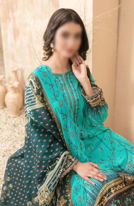 Farideh - Embroidered Digital Printed Lawn Collection 2024 - D 2594