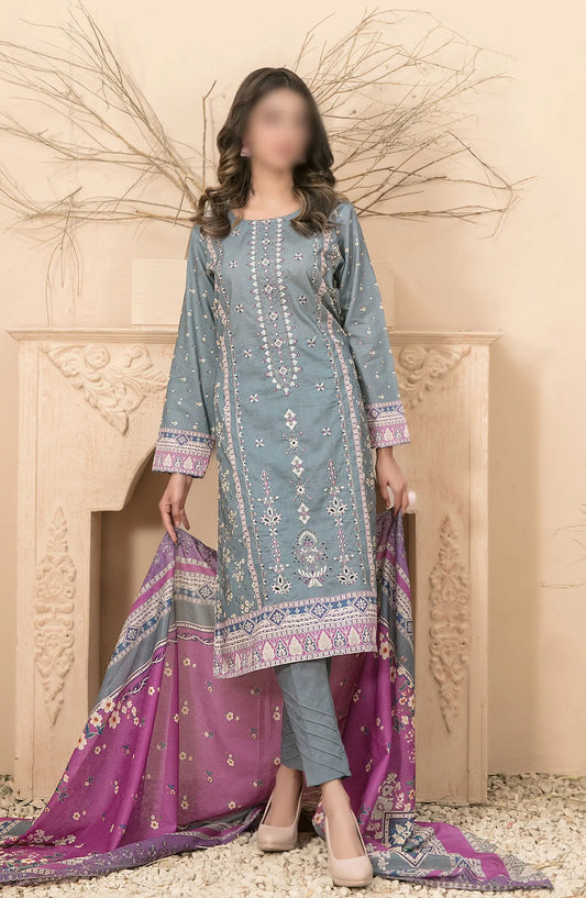 Farideh - Embroidered Digital Printed Lawn Collection 2024 - D 2598