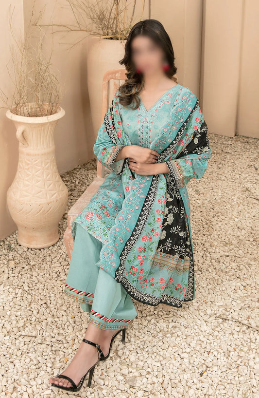 Farideh - Embroidered Digital Printed Lawn Collection 2024 - D 2600