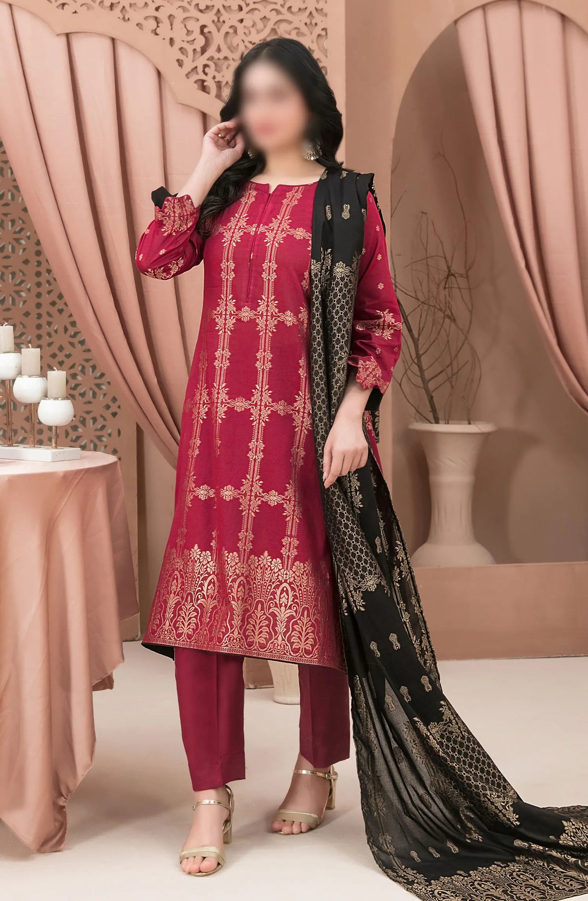 Jana Lawn Broshia Banarsi 3-piece Collection 2024 P1V - D 2734