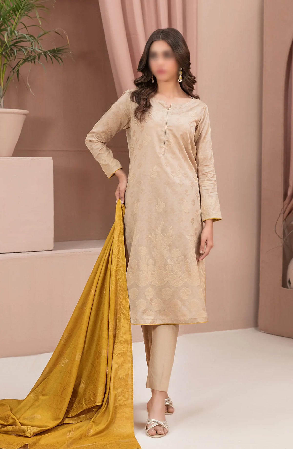 Jana Lawn Broshia Banarsi 3-piece Collection 2024 P1V - D 2738