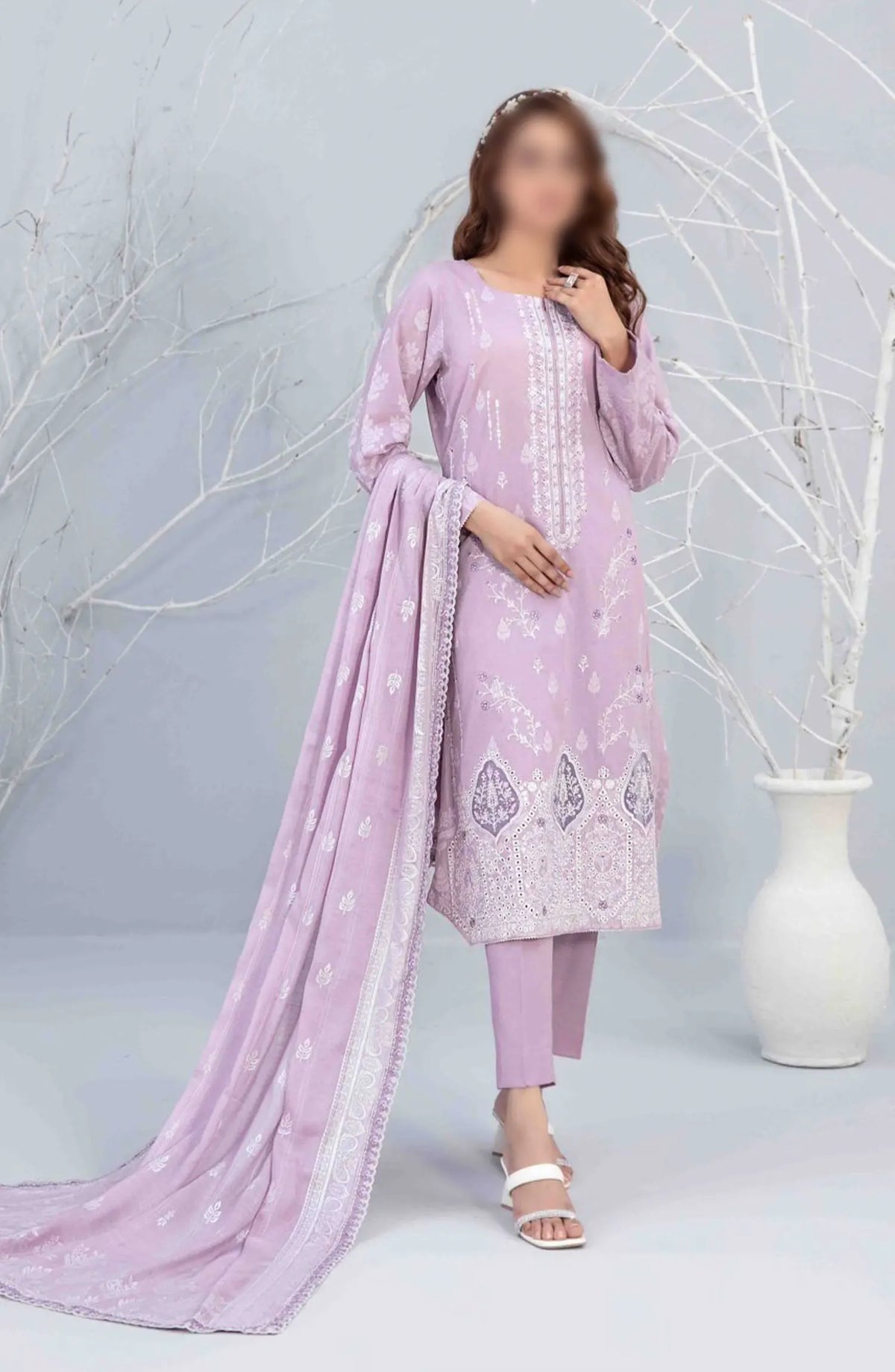 Gulshanara Vol V - Embroidered Lawn Banarsi Collection - D 3121