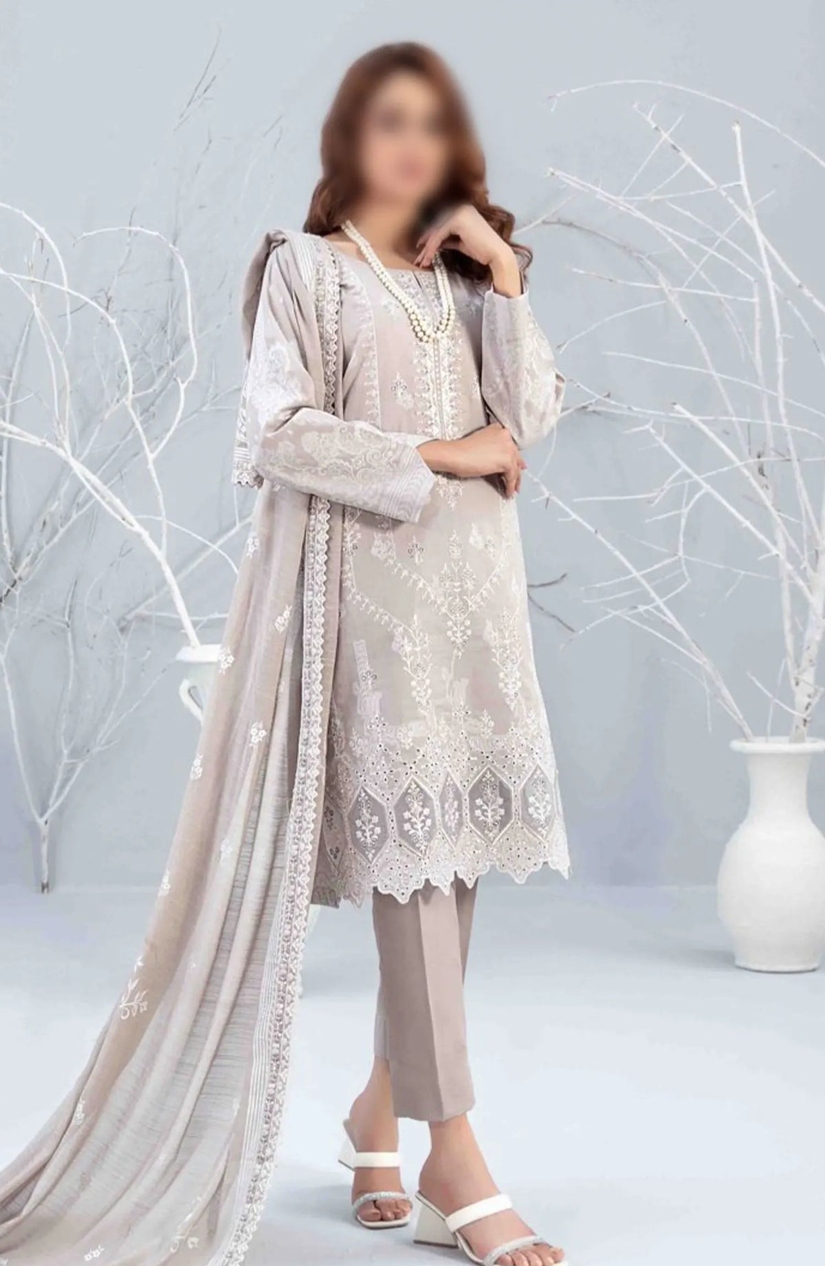 Gulshanara Vol V - Embroidered Lawn Banarsi Collection - D 3134