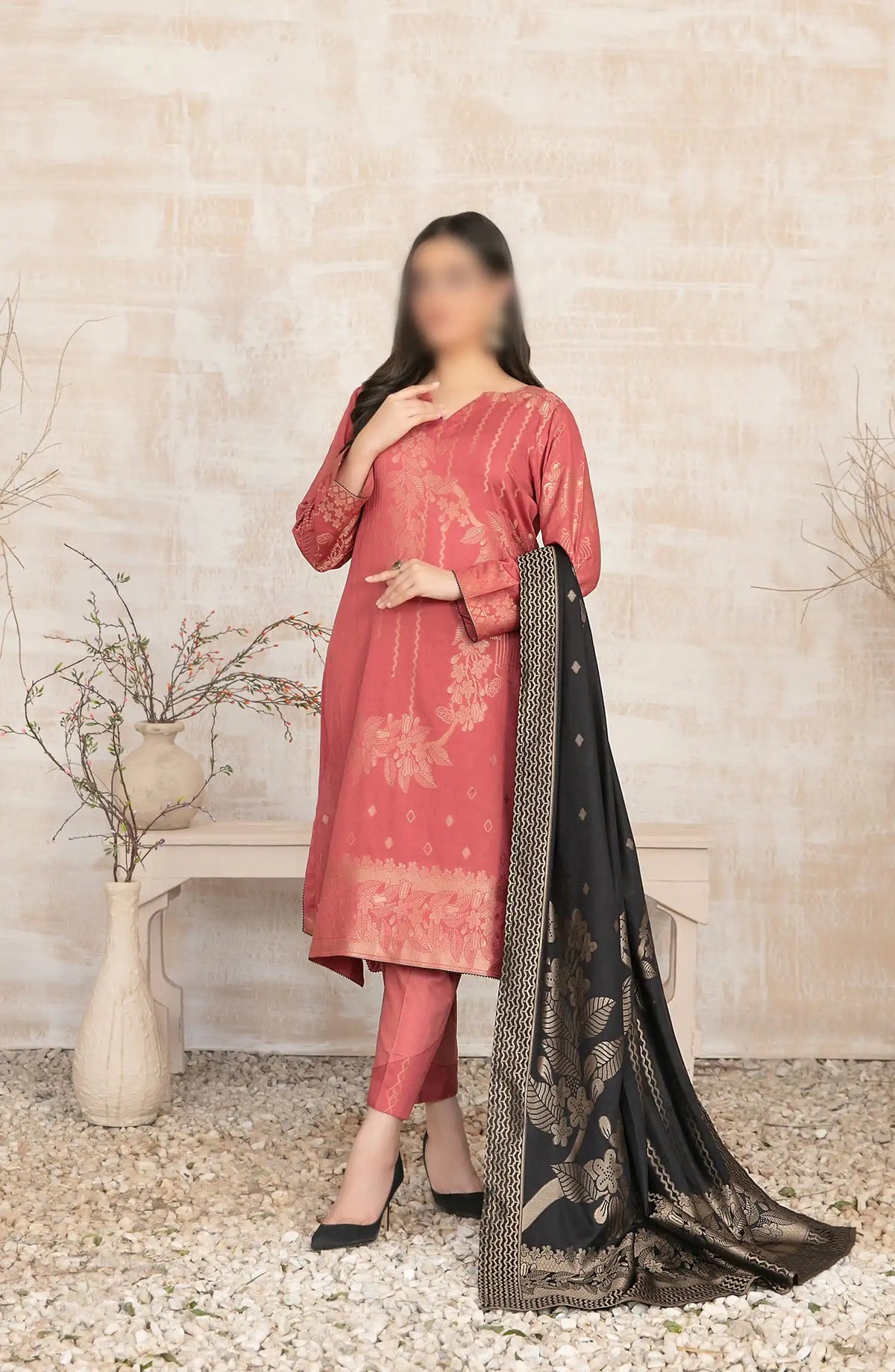 Umnia - Staple Broshia Banarsi 3pcs Collection - D 3879