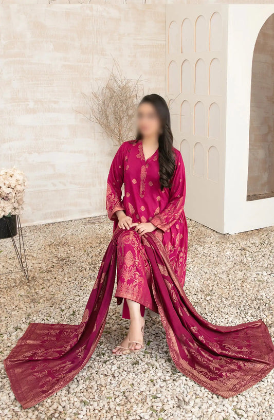 Umnia - Staple Broshia Banarsi 3pcs Collection - D 3881