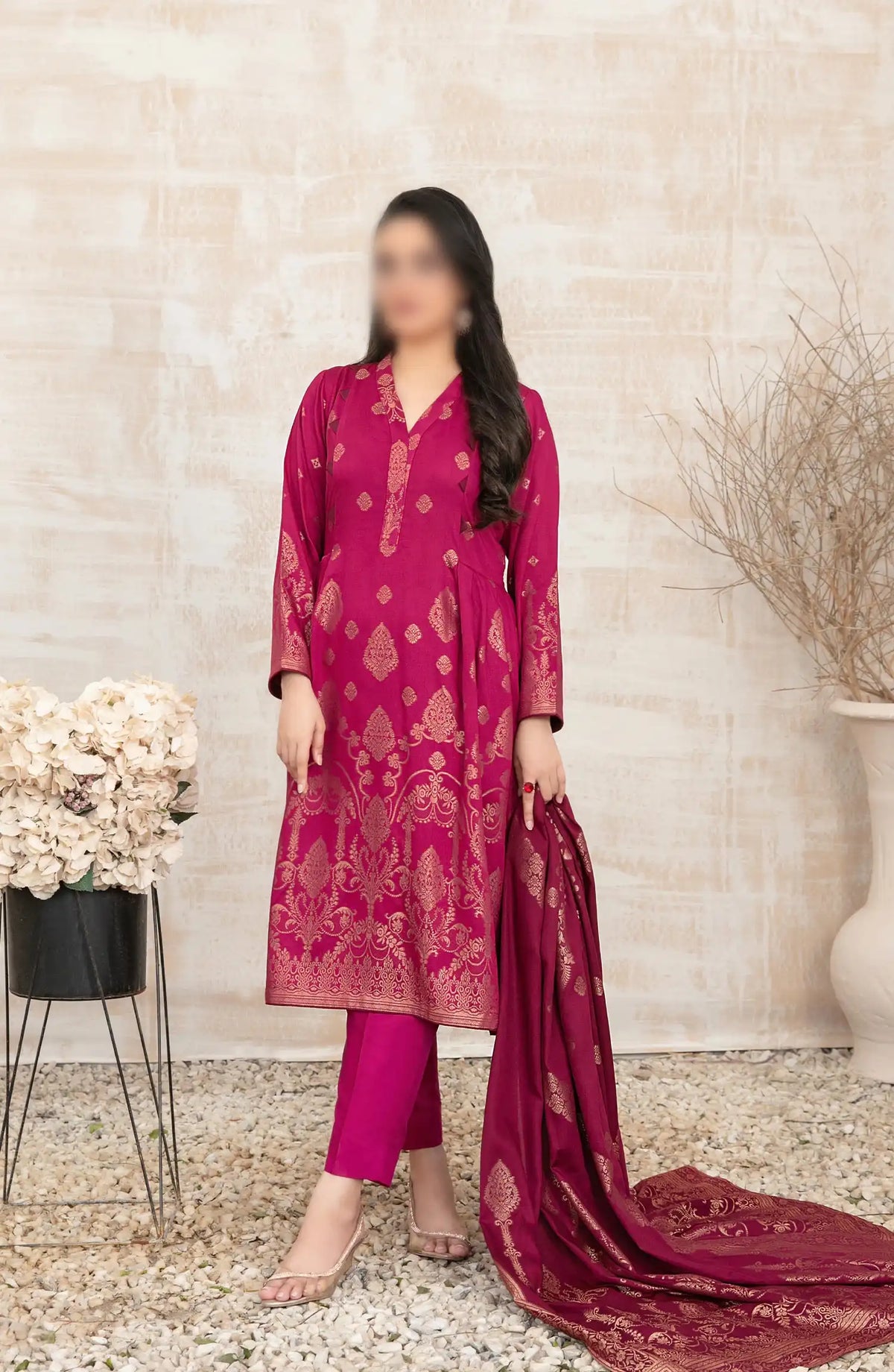 Umnia - Staple Broshia Banarsi 3pcs Collection - D 3881