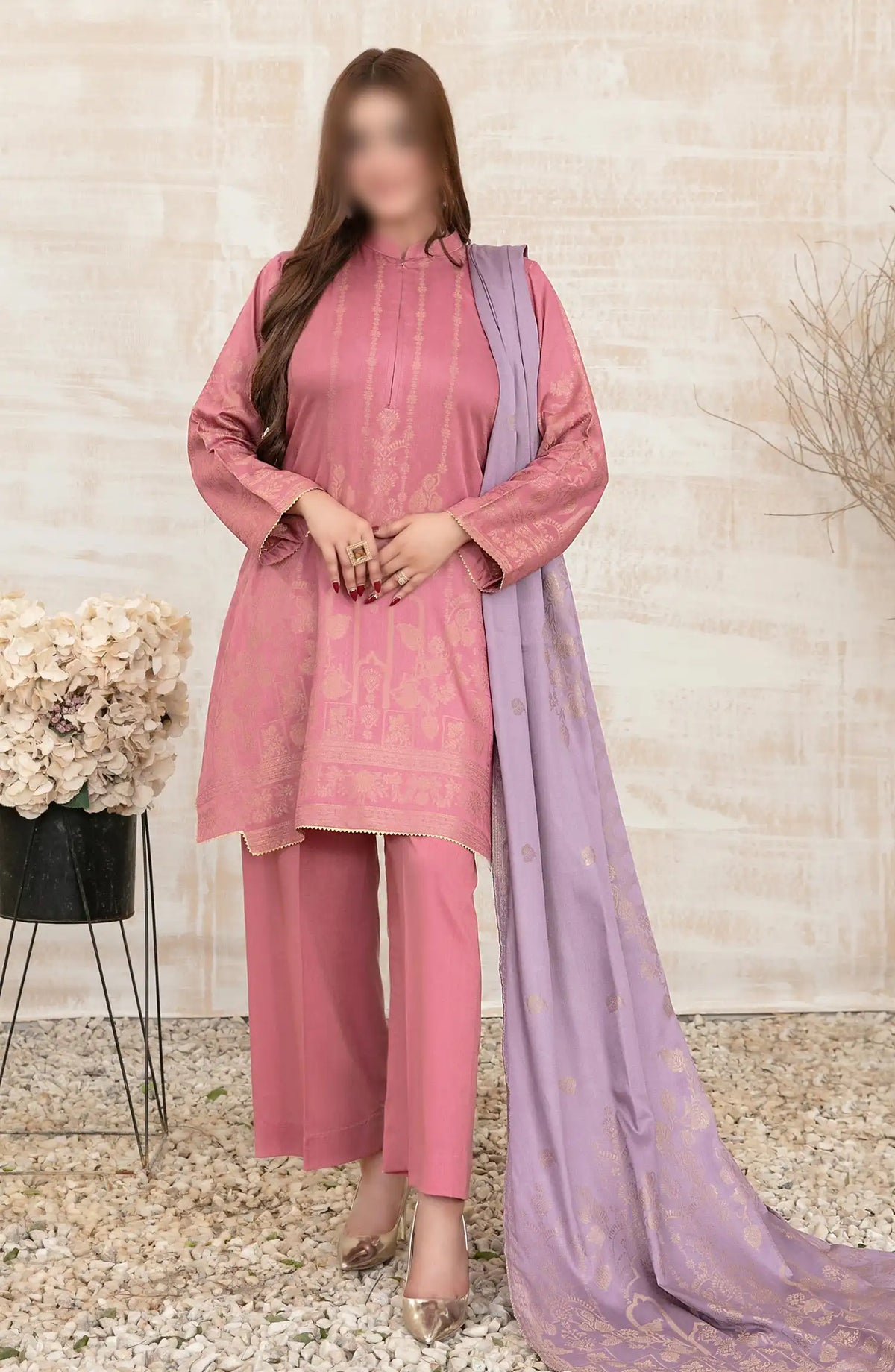 Umnia - Staple Broshia Banarsi 3pcs Collection - D 3887
