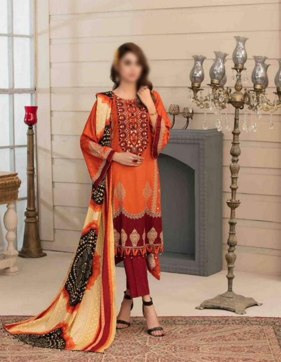 Amna Sohail SERAFINA Linen Collection'21 D-6278
