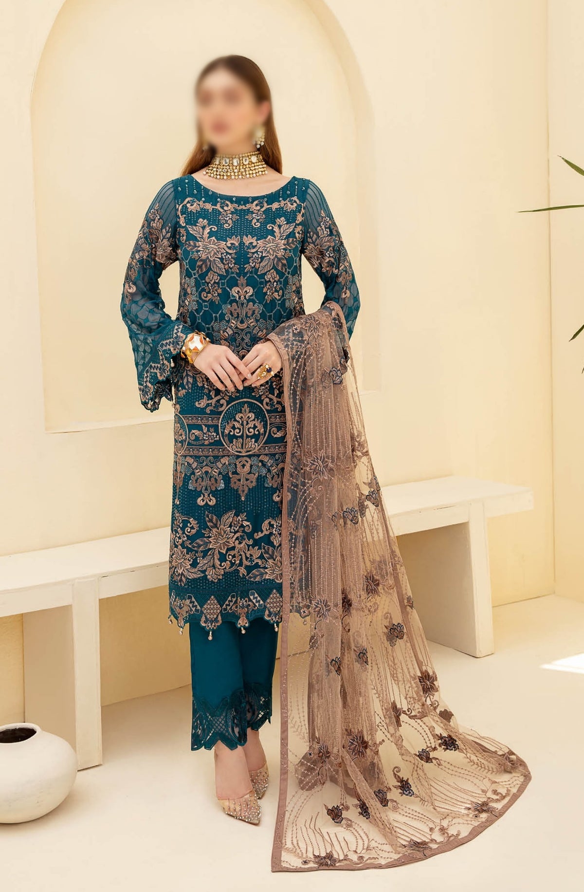 Ramshas Chevron Chiffon Collection Vol 4 D-701