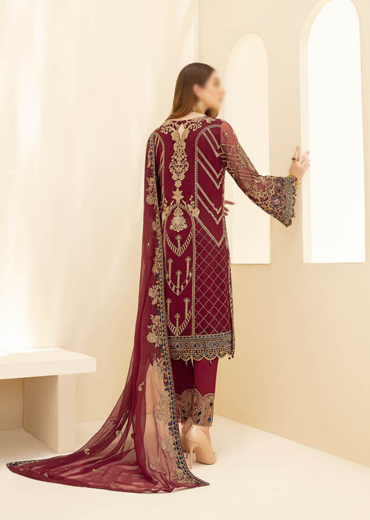 Ramshas Chevron Chiffon Collection Vol 4 D-708
