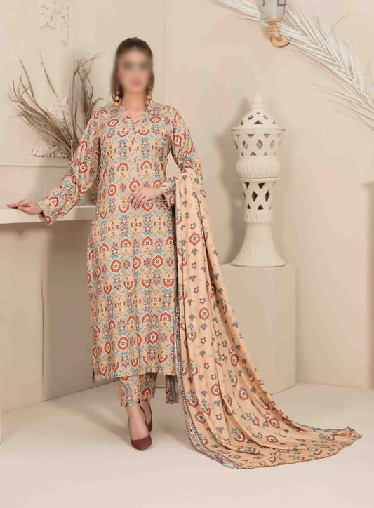 MANAHIL II Linen Digital Printed Shirt with Printed Shawl Dupatta Collection 2022 D 8037