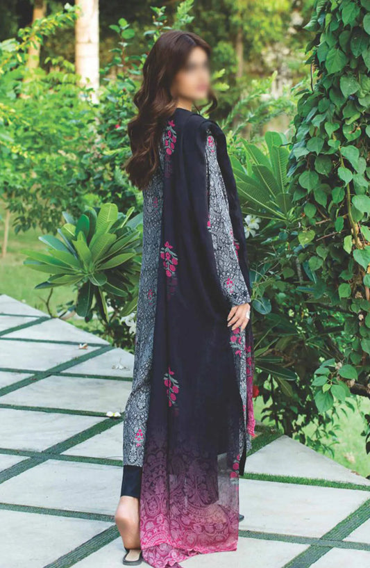Sehar Embroidered Lawn Collection 2024 By Rashid Textile - D 8083