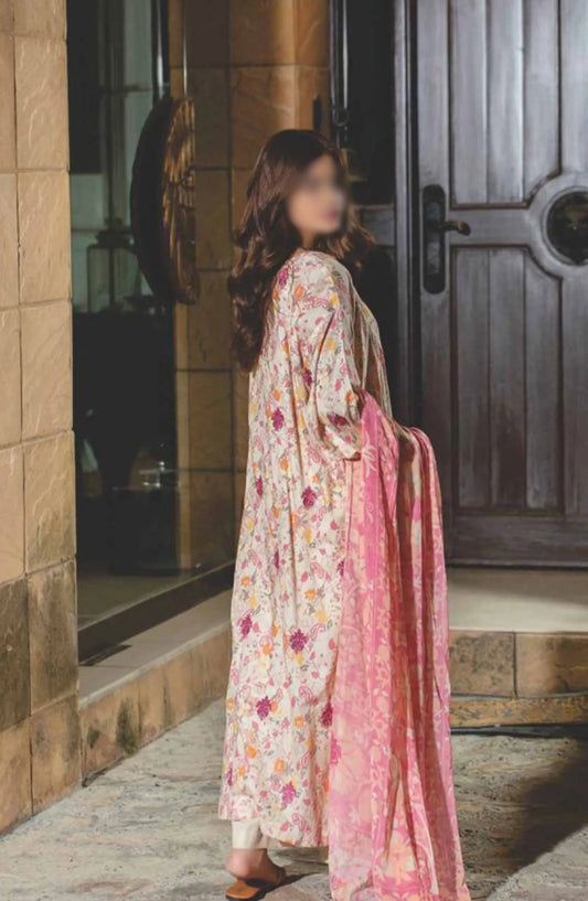 Sehar Embroidered Lawn Collection 2024 By Rashid Textile - D 8088