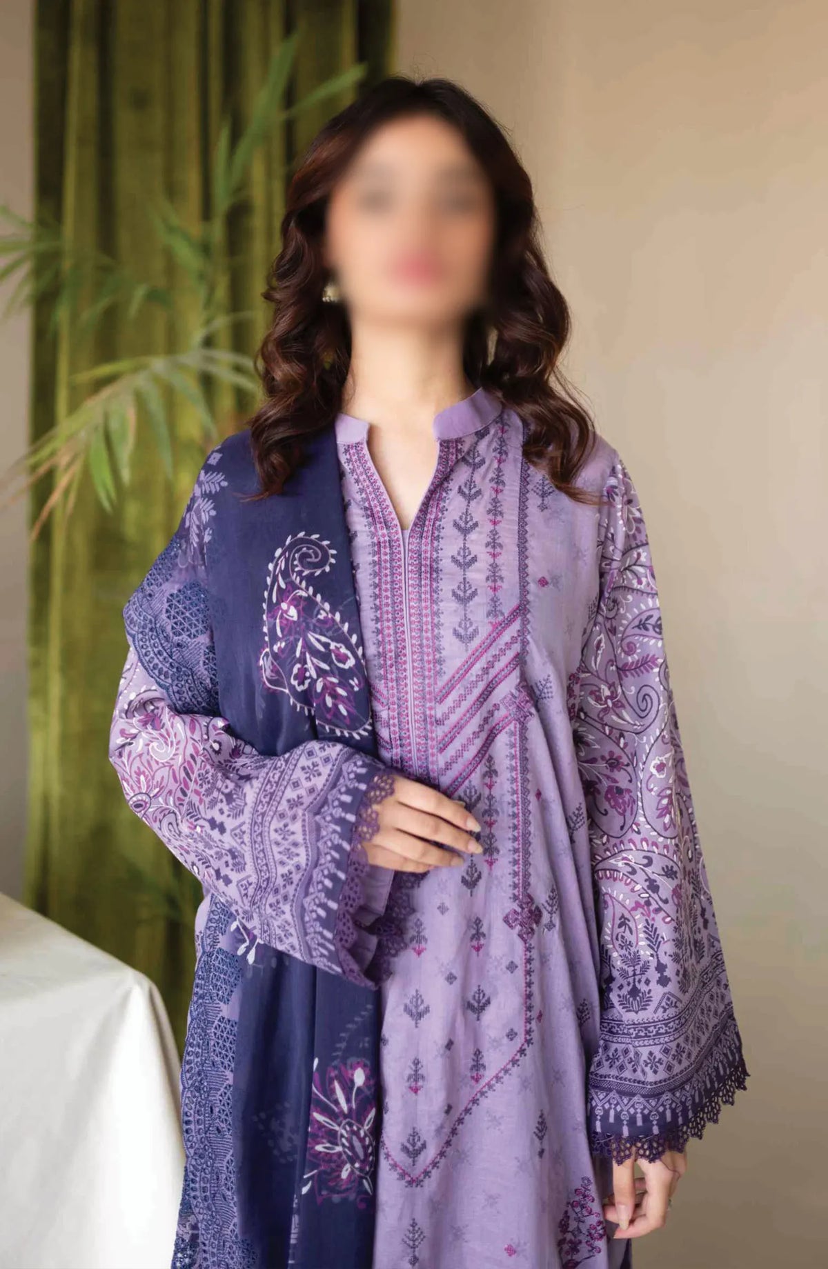 LUXOR Embroidered Luxury Lawn Collection 2024 - D 8144