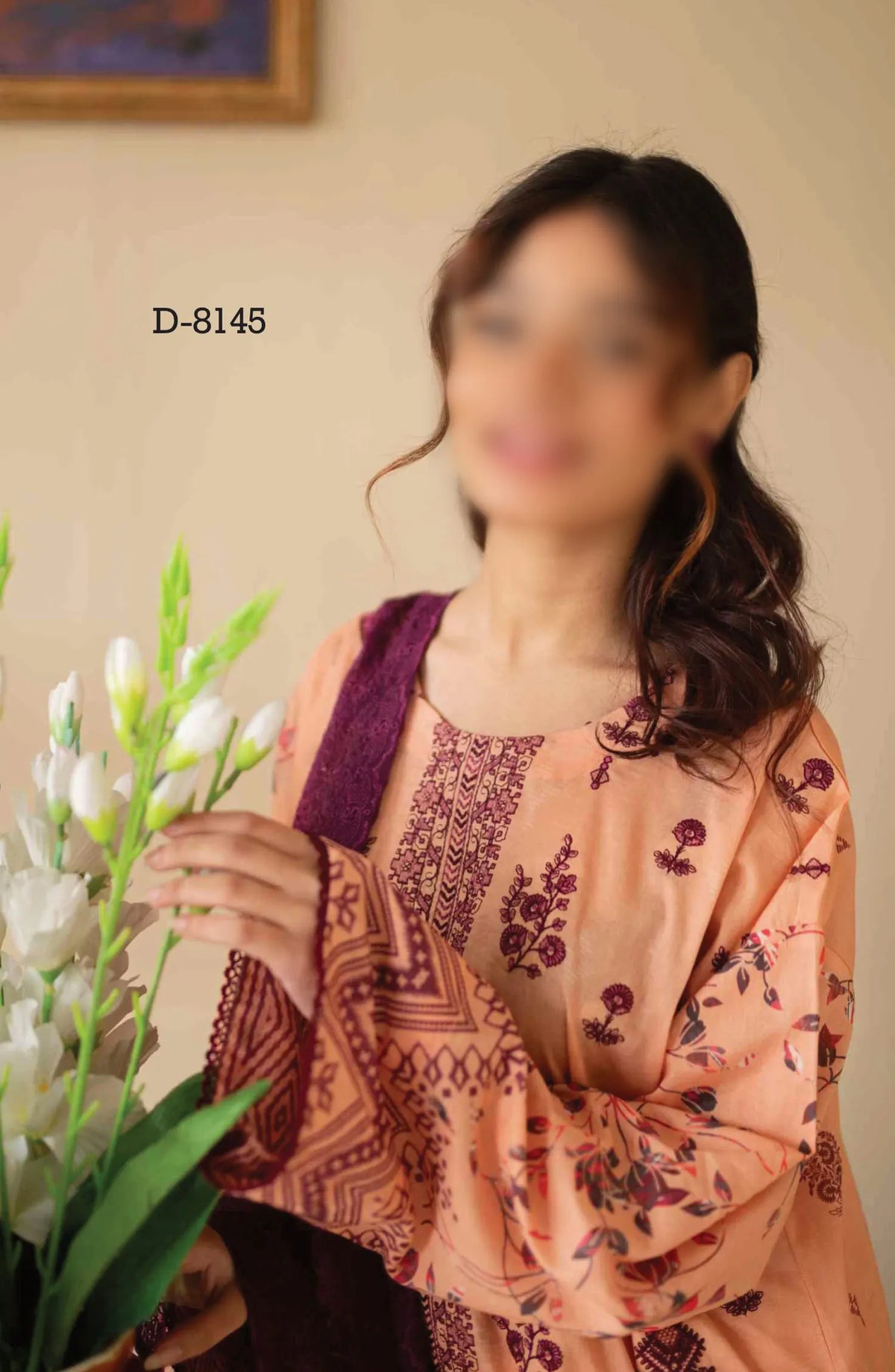 LUXOR Embroidered Luxury Lawn Collection 2024 - D 8145