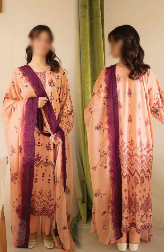 LUXOR Embroidered Luxury Lawn Collection 2024 - D 8145