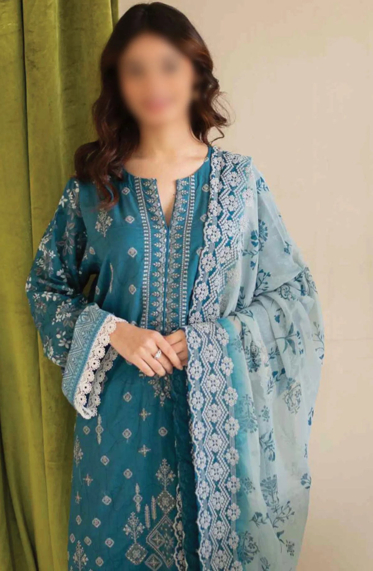 LUXOR Embroidered Luxury Lawn Collection 2024 - D 8147